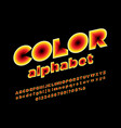 colour font vector image