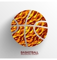 polygonal basketball background concept tam vector image
