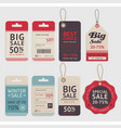 price tags label design set vector image