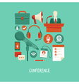 conference concept vector image vector image