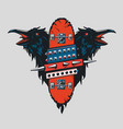 skateboard vintage poster skate punk emblem vector image vector image