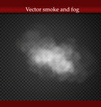 fog or smoke isolated transparent special effect vector image