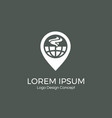 food point logo design template creative symbol vector image