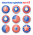 american symbols set2 vector image