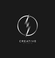 electric logo thunder and bolt lightning icon vector image