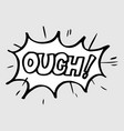 hand drawn comic speech bubbles with emotion vector image vector image