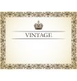 vintage frame decor vector image vector image
