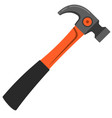 carpenter hammer flat style typical simplistic vector image