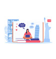language course composition vector image vector image