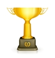 racing trophy vector image vector image