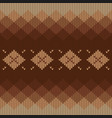 geometric abstract knitted pattern autumn vector image vector image