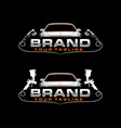 painting car logo vector image vector image