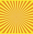 sun rays pop art retro background vector image