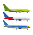 airplane on blue background industrial blueprint vector image vector image