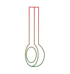Isolated spoon design Royalty Free Vector Image