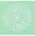 mandala white lace ornament vector image