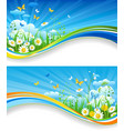 summer banners vector image vector image