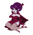 vampire girl vector image