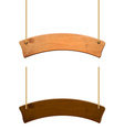 wooden sign set vector image