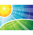hot summer sun vector image