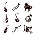 musical instruments vector image