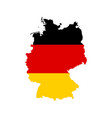 germany outline and flag vector image