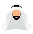 isolated abstract male traditional arab character vector image vector image