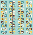 midcentury geometric retro pattern vintage colors vector image vector image