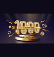 thank you 1000 followers peoples online social vector image vector image
