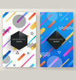 abstract memphis style retro vertical banners vector image vector image