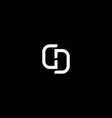 initials gd logo is simple and modern vector image vector image
