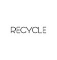 letter recycle arrow modern logo symbol icon vector image