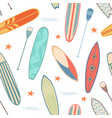surfboards seamless pattern funny repeated print vector image vector image