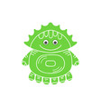 cartoon monster colorful toy cute monster vector image vector image