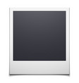 retro photo frame isolated on white background vector image