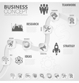 timeline infographic vector image vector image