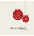 christmas greeting card vector image