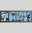 multicolor marbled paper banner set vector image vector image