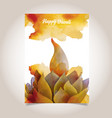 watercolor diwali poster vector image vector image