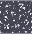 cute hand drawn floral seamless pattern lovely vector image vector image
