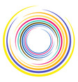 single mottled multi-color and colorful spiral vector image