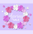 paper flowers vector image vector image
