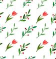 watercolor floral seamless pattern vector image
