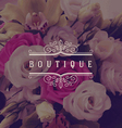 boutique ornamental logo vector image vector image