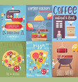 fast food posters set vector image vector image