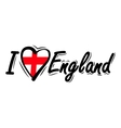 i love england vector image vector image