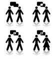 conversation vector image vector image