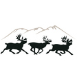 deers vector image