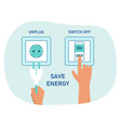 saving energy tips vector image