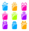 gift boxes vector image vector image